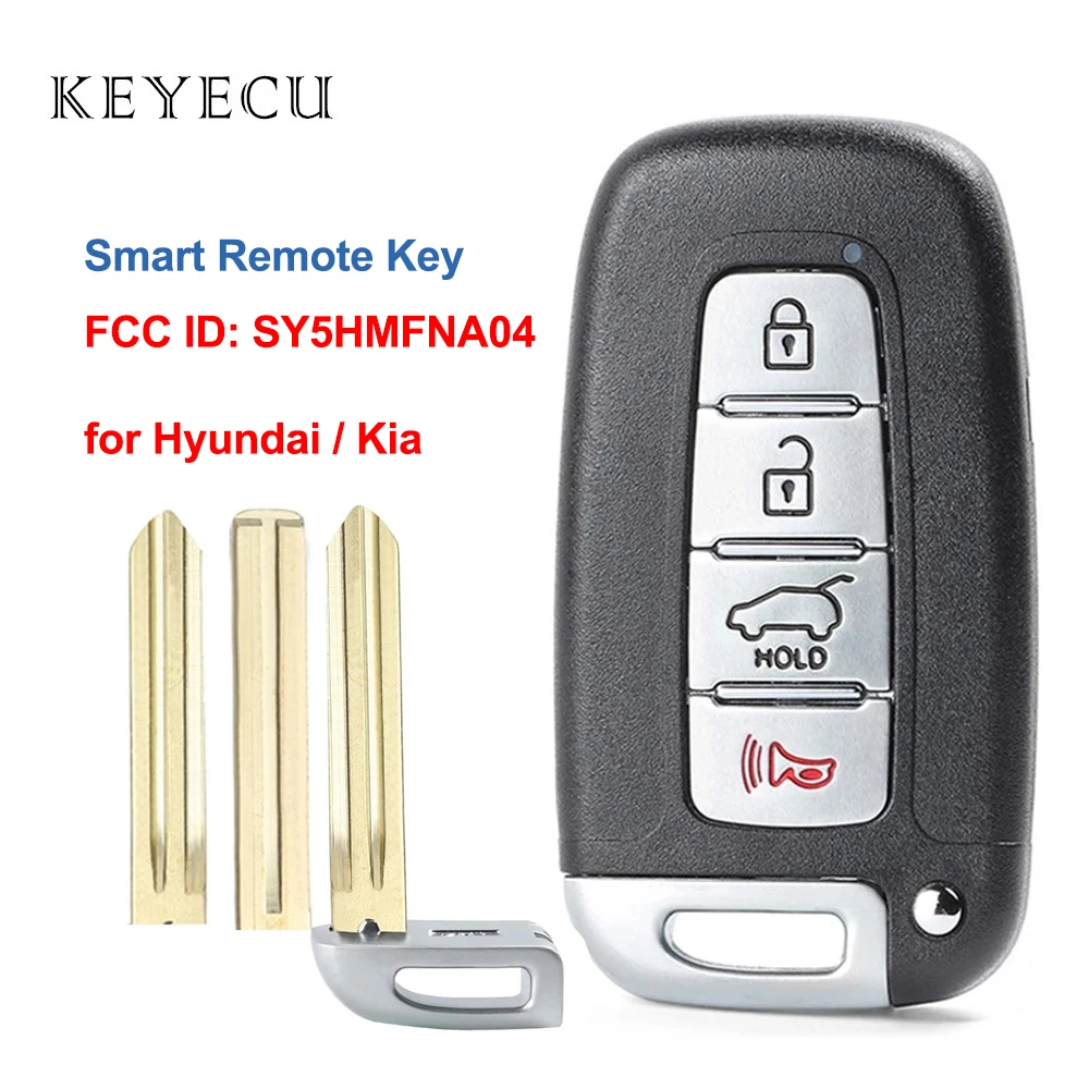 Keyecu SY5HMFNA04 Smart Remote Key 4 Button 315MHz PCF7952 Chip for Kia Sportage Soul Tuscon Rio Forte for Hyundai Elantra Equus