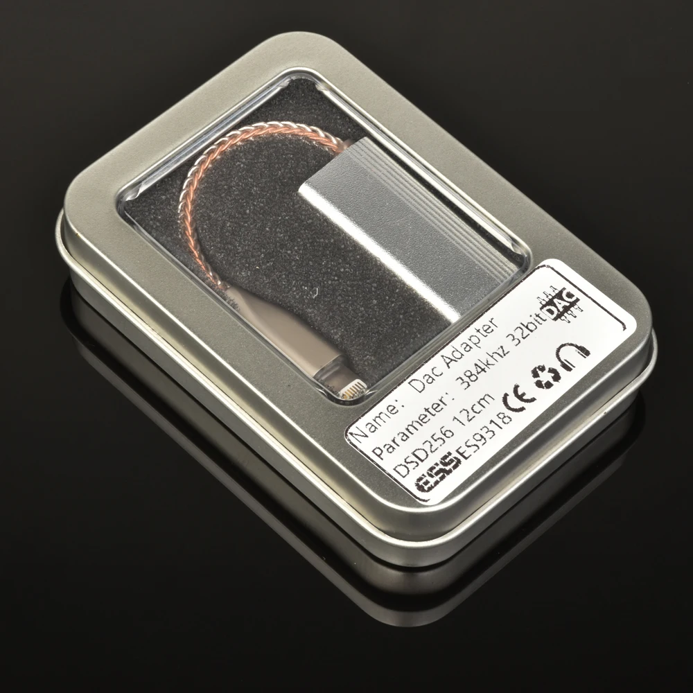 Nowy wzmacniacz słuchawkowy ESS dla iphone'a wzmacniacz słuchawkowy dekodowanie HiFi Adapter USB do 3.5MM DAC przenośne wyjście Audio dla apple/ios