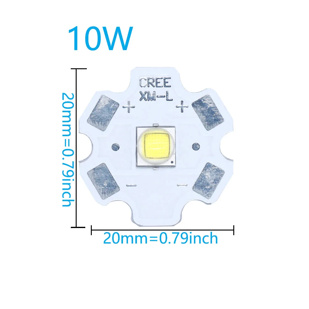 LED 3V 3535 5050 1-3W 5W 10W 18W Pełna moc Latarka LED Światła samochodowe Koralik biały 6500K 10000K z 20MM aluminiową płytką PCB