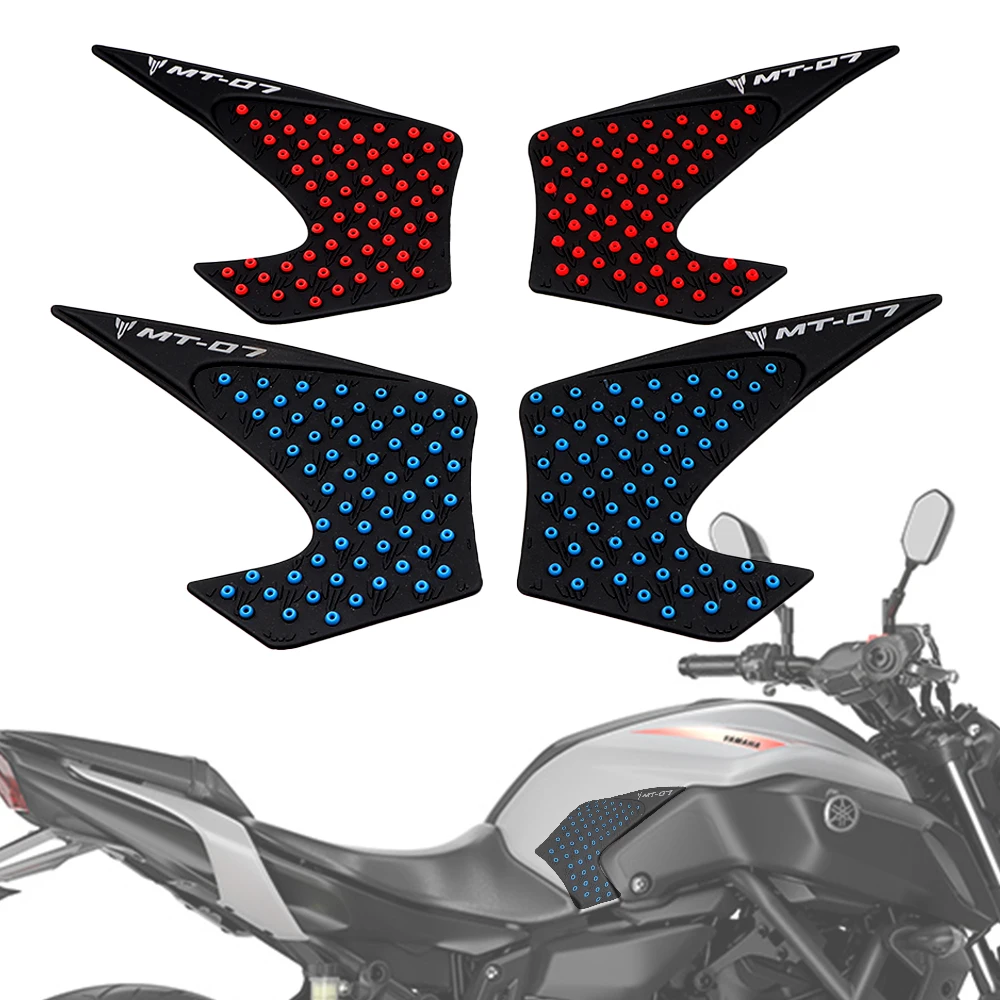 MT07 MT-07 13-17 Motorcycle Stickers Anti Slip Fuel Tank Pad Knee Grip Sticker For Yamaha MT-07 2013 2014 2015 2016 2017