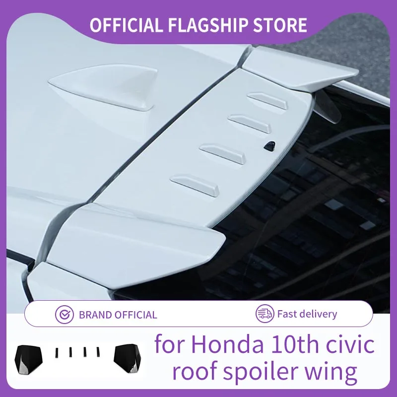 Suitable for Honda Civic 2016 2017 2018 2019 2020hatchback CIVIC spoiler,   Civic 10th hatchback JDM modified rear wing top wing