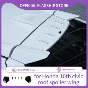 JDM Modified rear top, spoiler for Honda Civic 2016, 2017, 2018, 2019, 2020, hatchback, civic 10th hatchback 10 Main Sales Civic Airofolio - №9