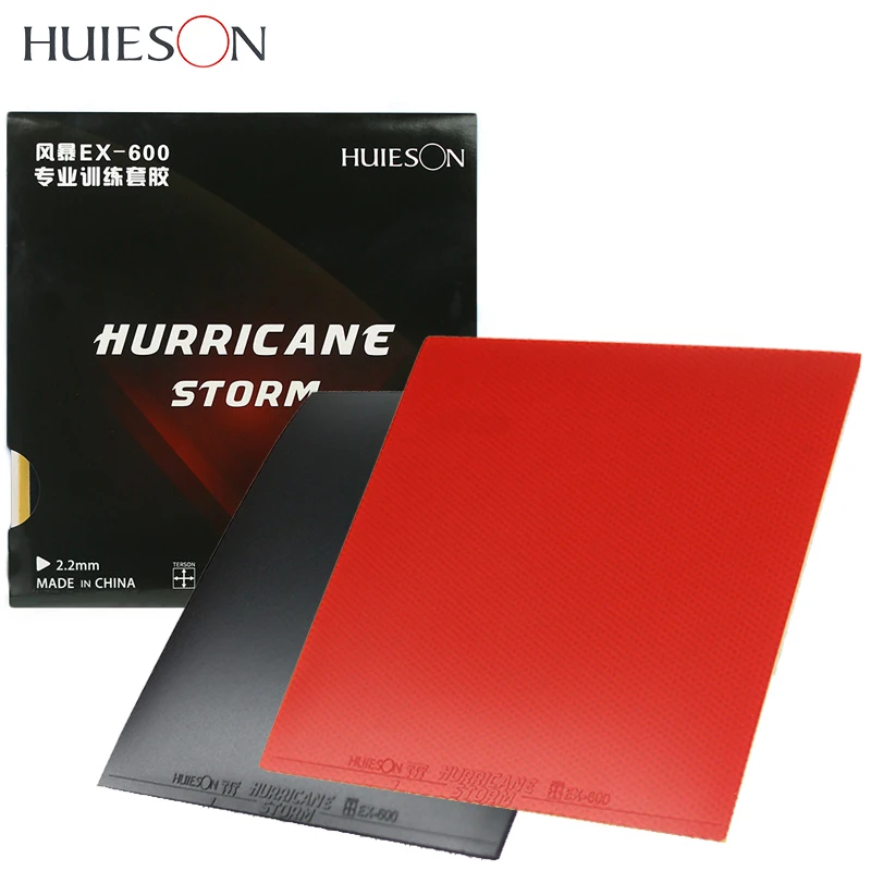 HUIESON Gumowa pętla do tenisa stołowego HURRICANE-STORM EX-600 2,2 mm Trwała gumowa pętla do ping-ponga i kontrola dla 40+