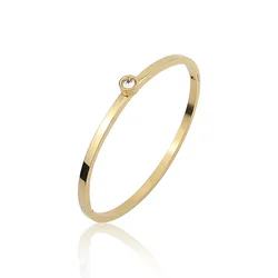 Hot Selling Fashion Jewelry Glossy Crystal Stainless Steel Bracelet For Women And Children Love Gifts And Jewelry Wholesale