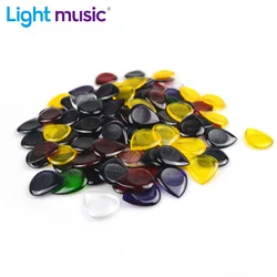 100pcs Alice Guitar Bass Picks AP-100JS Durable Clear Pure Color Plectrum 1.0 2.0 3.0 Mixed Small Size with Guitar Picks