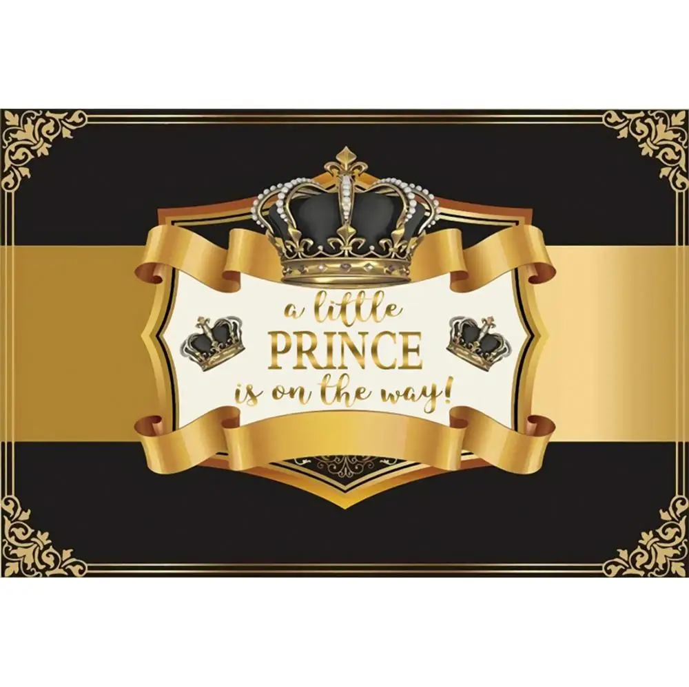 Yeele استحمام الطفل صورة المتصل الأمير تاج الذهب الأسود التصوير خلفية التصوير الديكور الخلفيات ل استوديو الصور