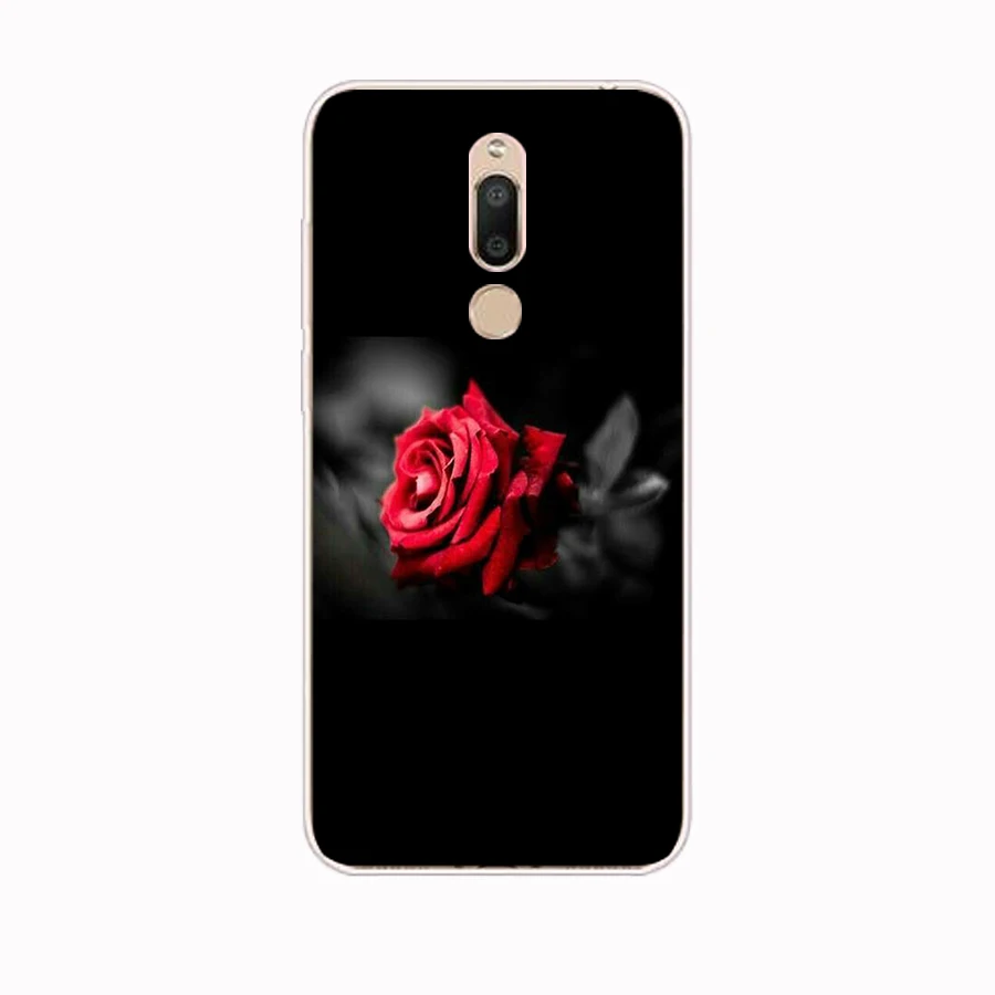 280FG Red Rose Flowers gift Soft Silicone Tpu Cover phone Case for Meizu M5 M5C M5S Note M6 M6S M6T case