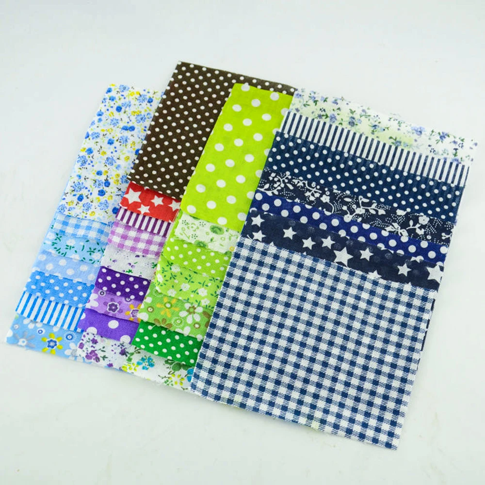 Teramila Random Color Thin Plain Cotton Fabric Patchwork Quilting Tilda No Repeat Design Tissue Sewing 30 Pcs/Lot 10*12 CM