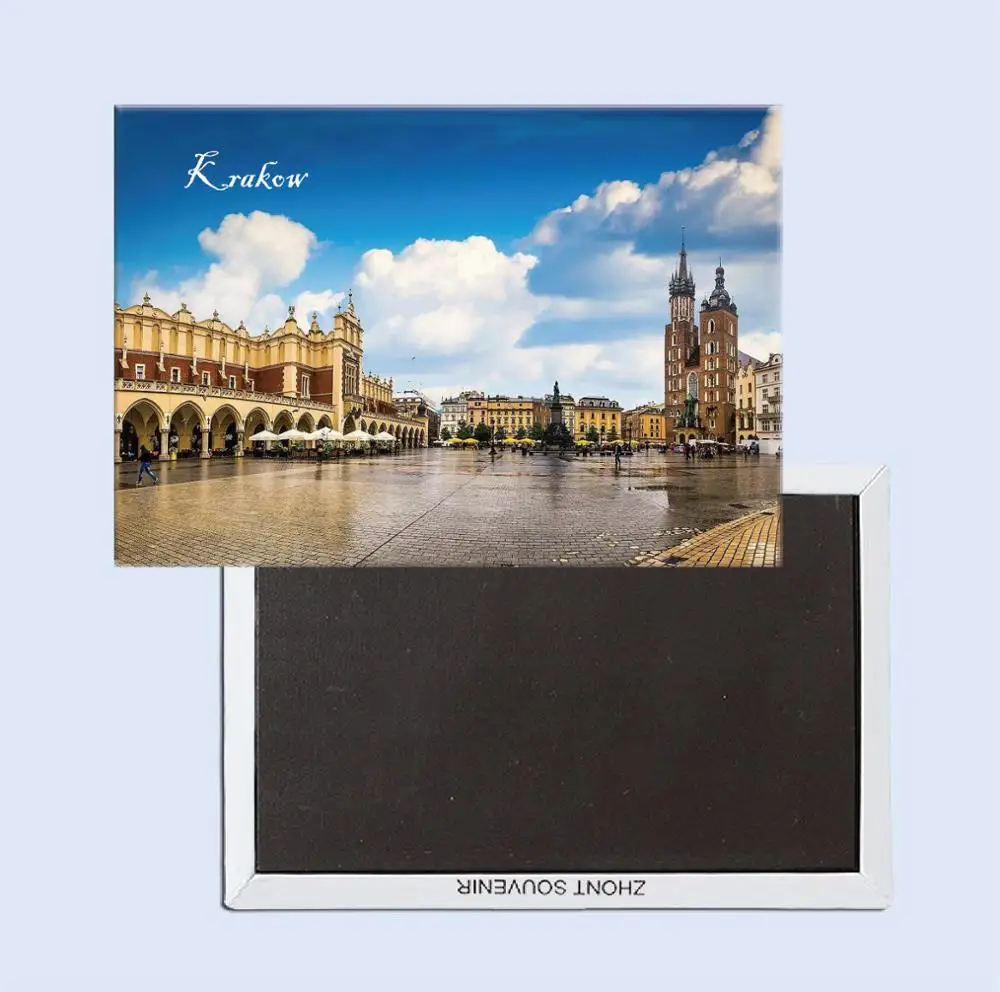 Krakow, Poland 25253 Travel Gifts  78*54mm  Souvenir Fridge Magnet  Home accessories