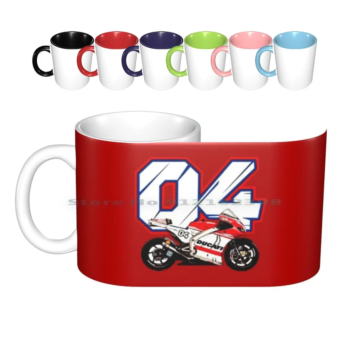 Dovi 04 Limited Edition 01 Ceramic Mugs Coffee Cups Milk Tea Mug Andrea Davizioso Andrea Davizisioso Gp Grandprix 20 El Paris