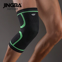 JINGBA wsparcie elastyczny nylon knee pad na świeżym powietrzu sport siatkówka ochraniacze na kolana do koszykówki kolana ochraniacz ze stelażem bezpieczeństwa rodillera