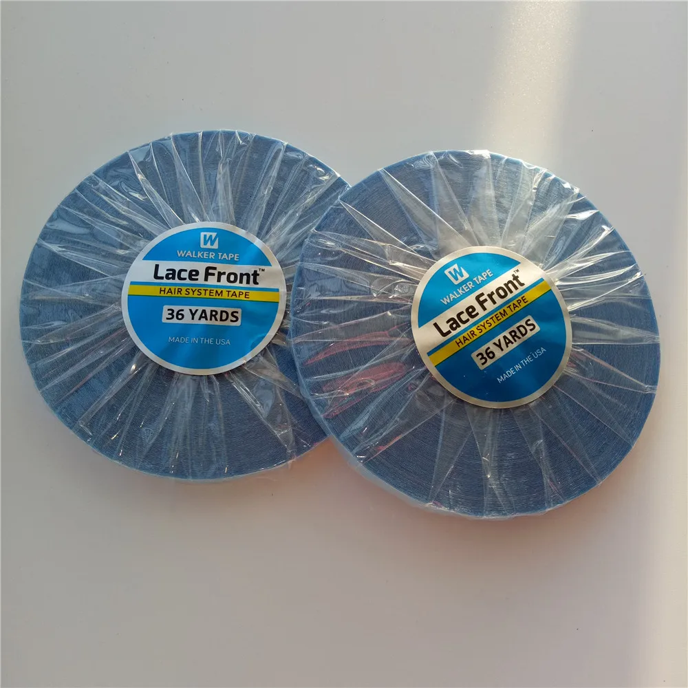 Blue Lace Front Support Tape Double-Sided Hair Extensions Adhesives Tape For Lace Wigs toupee 3yards 12yards 36yards