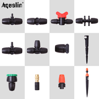 9/12 Hose Garden Irrigation Tube Connector PE Pipe Connector Splitter Tee Joint Agricultural Watering Drip Spray Irrigation