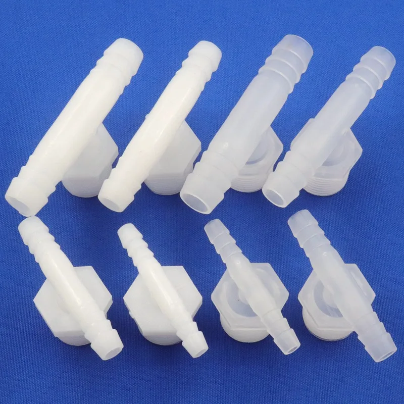 

5~100Pcs G1/2 To 8~12mm T-type Plastic Male Thread Tee Connector Aquarium Pagoda Joint Irrigation Water Pipe Fittings