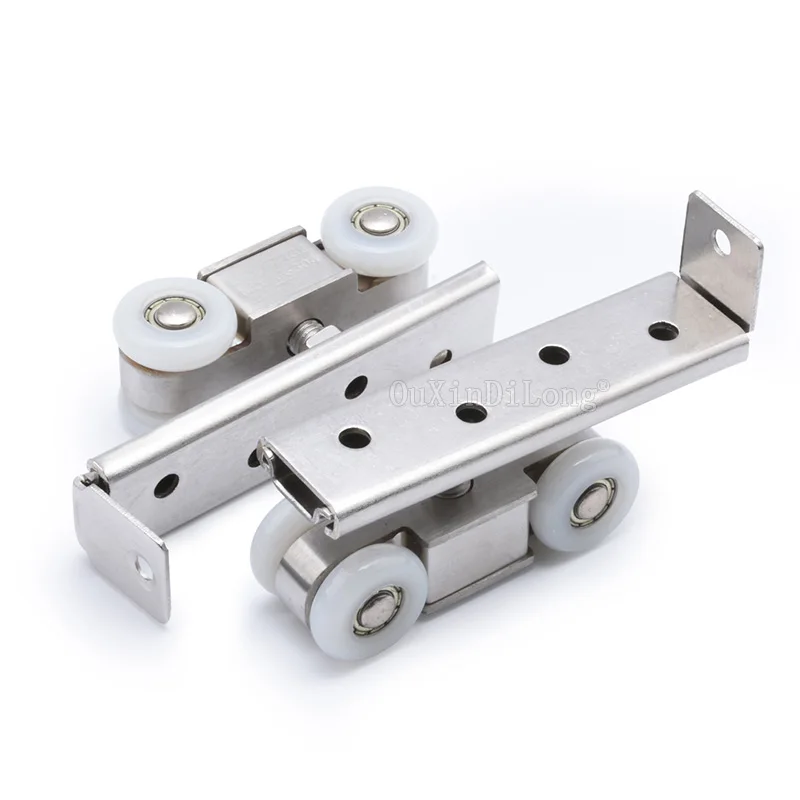 1Set Stainless Steel Wooden Door Sliding Door Pulley Hanging Wheel ,With Silent Bearing Load-Bearing 60KG/Set GF209