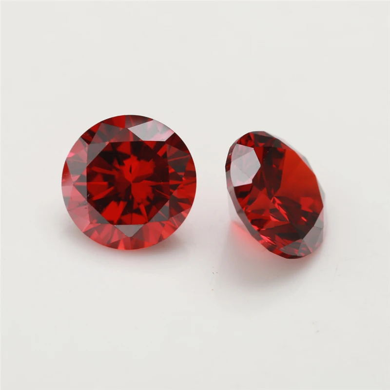 1~12mm 5A Runde Lose Zirkonia-Steine Weiß Granat Amethyst Grün Meerblau Mix 5 Farben CZ Edelsteine für Schmuckherstellung – Detail 9