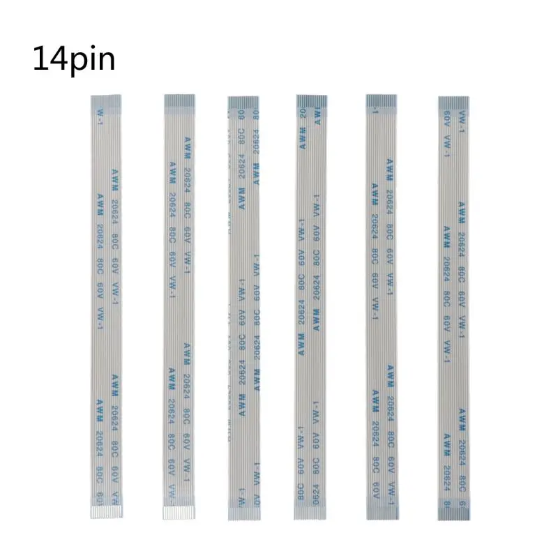 6 uds 10Pin 12Pin 14Pin almohadilla táctil interruptor de botón de encendido cinta Flex Cable para PS4 controlador de carga de la Junta