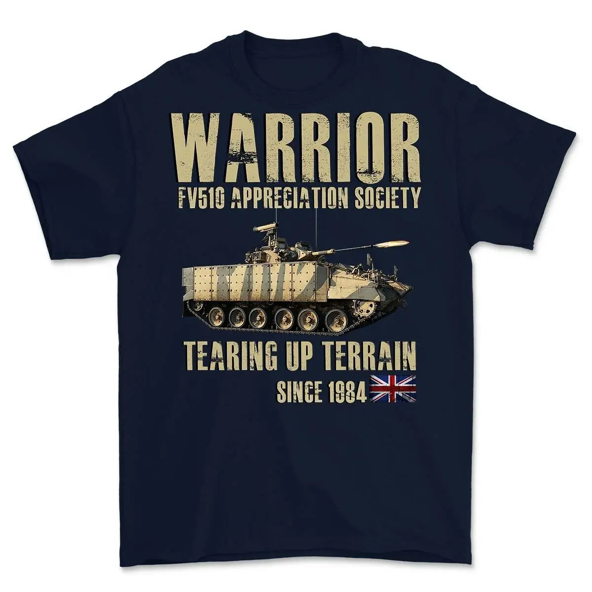 WARRIOR FV510 Tearing It Up Since 1984 Printed T-Shirt Short Casual 100% Cotton Shirts