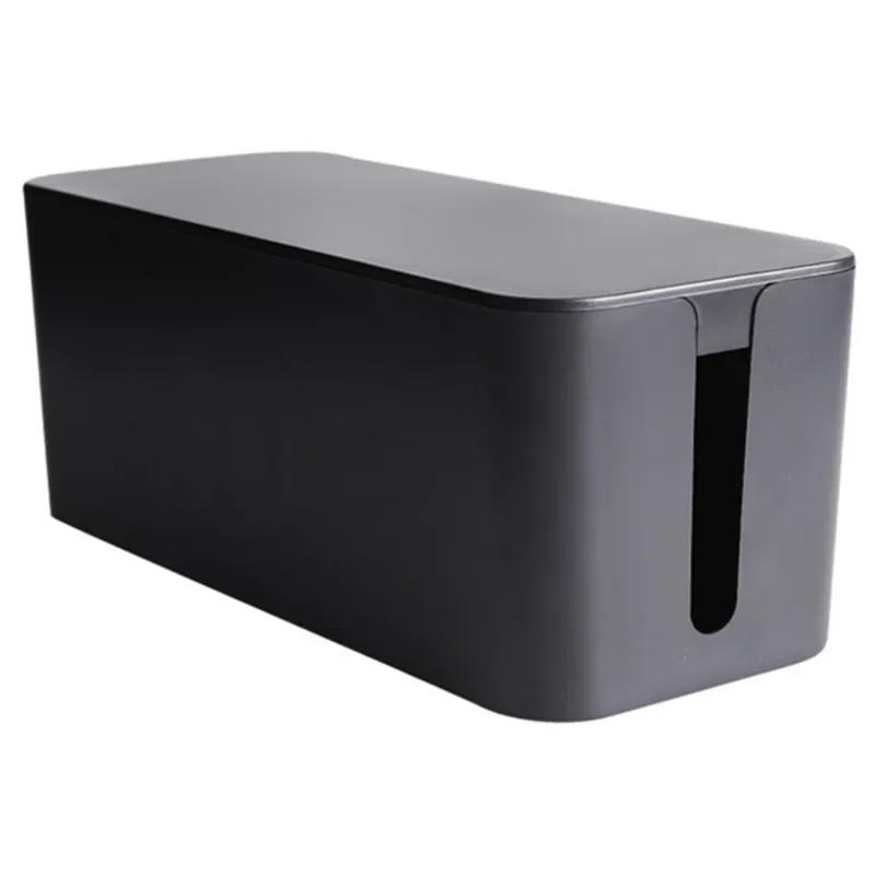 Cable Tidy Storage Box Safety Power Cord Socket Case Organizer Practical Home Office Wire Management Dustproof Home Garden