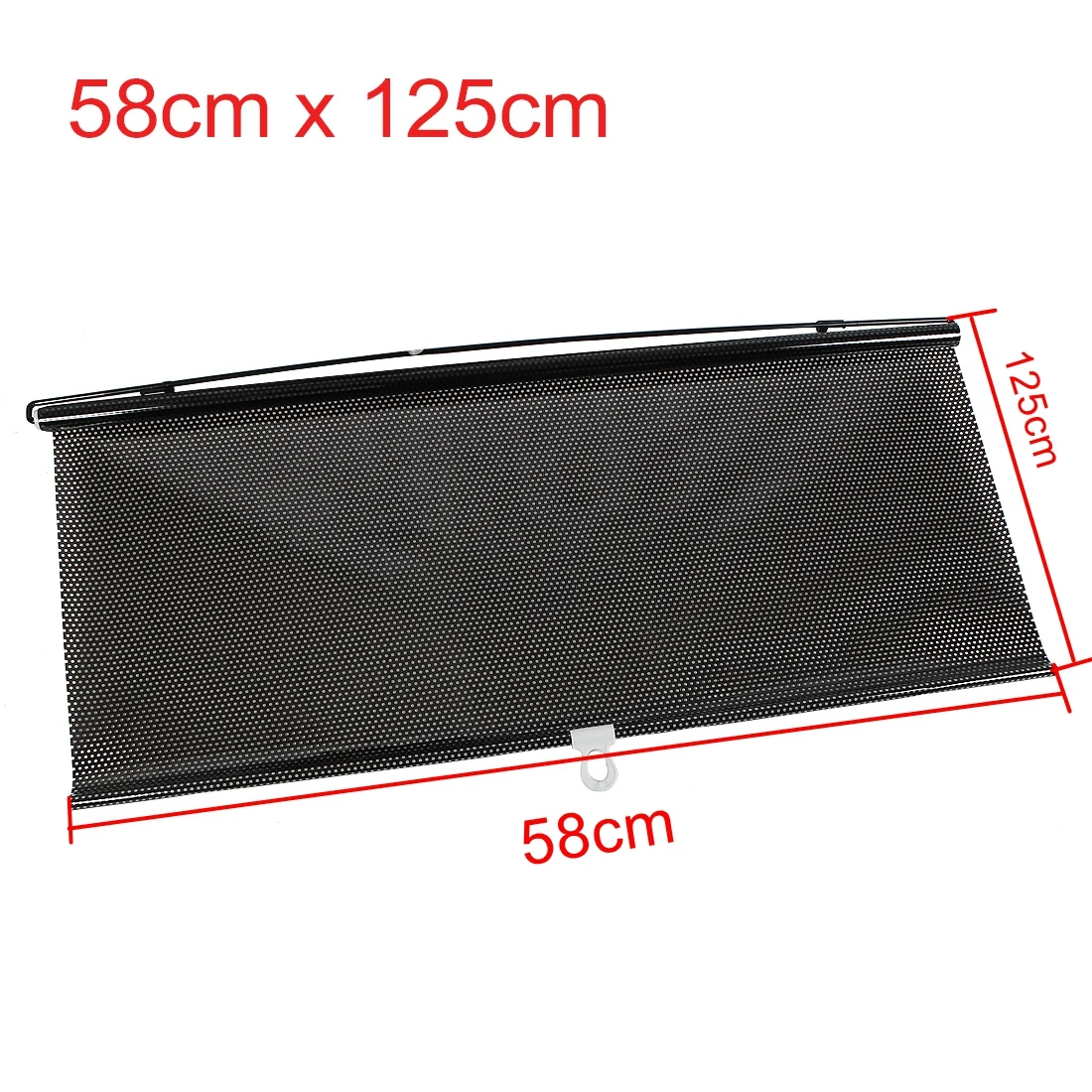 Uxcell Retractable Car Auto Side Window Sunshades 45/50/56/58cmx125cm Sun Shade Visor Roller Blind Summer Protection Window Film