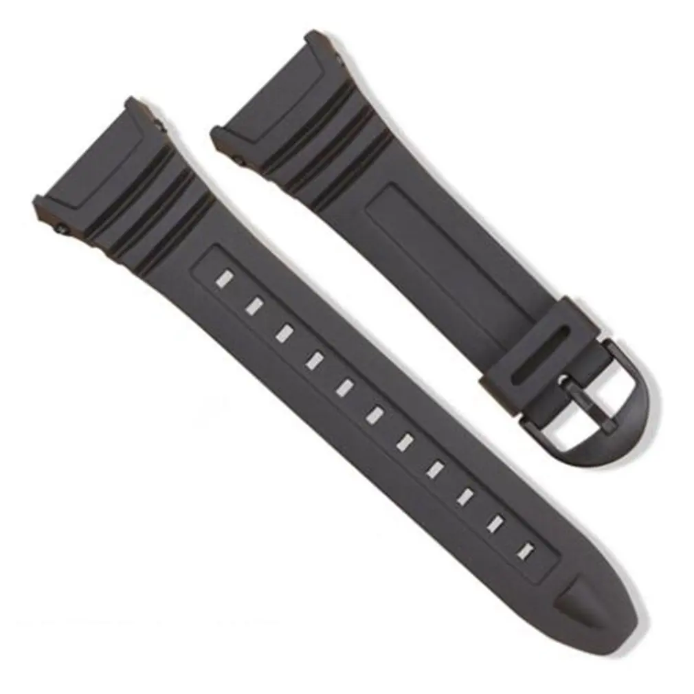 Silicone Watch Band para Homens e Mulheres, Fivela De Pino De Aço Inoxidável, Pulseira para Casio W-96H Sports, Strap Bracelets