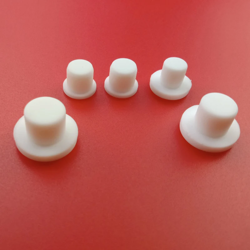 50pcs Rubber Feet Silicone rubber button hole caps Silicone T type Plug Stopper Bottle 3mm 4mm 5mm Plastic Round test Tube cap