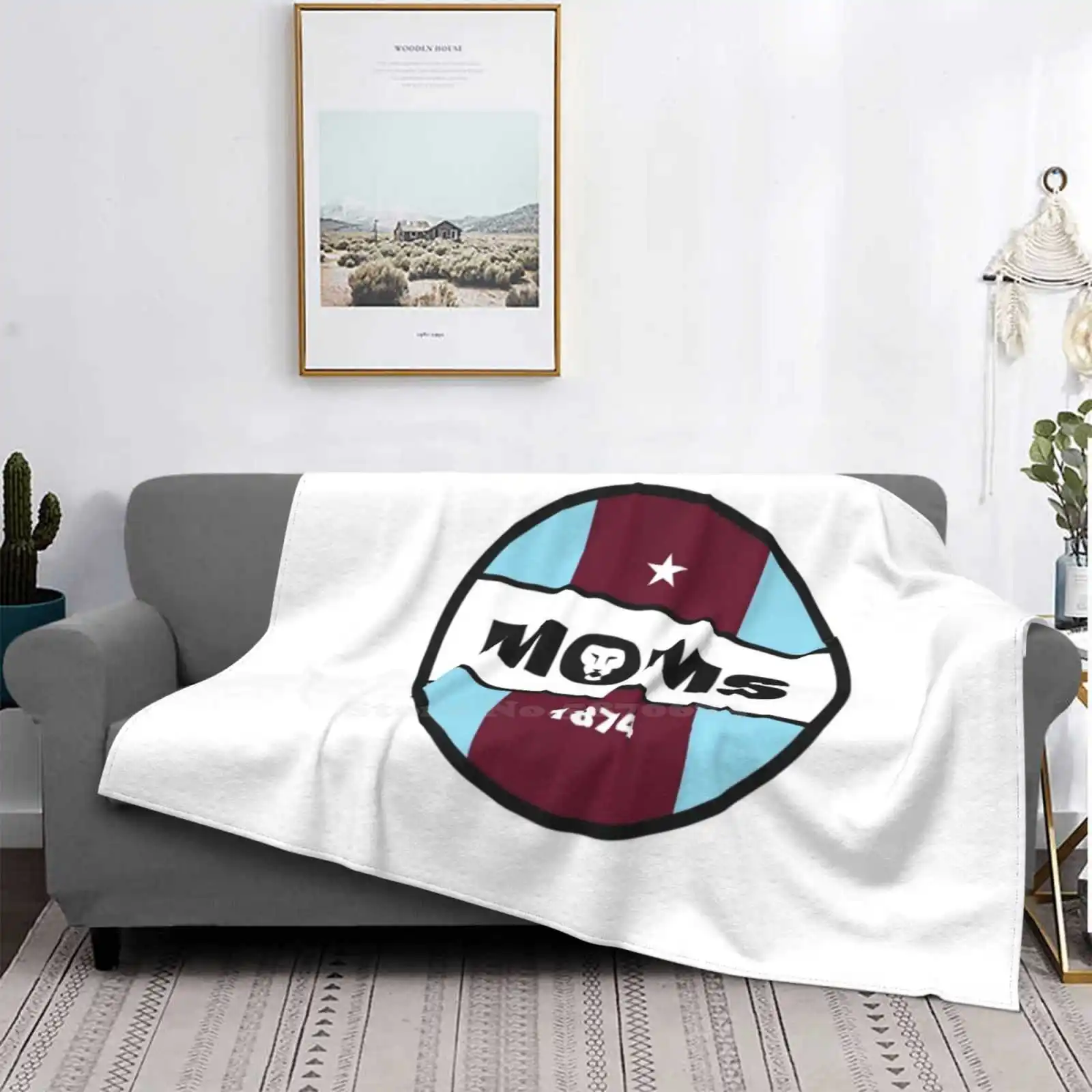 Aston 1874 Villa Blanket Soft Warm Travel Portable Blanket Football Club Logo Avfc Logo Wallpaper