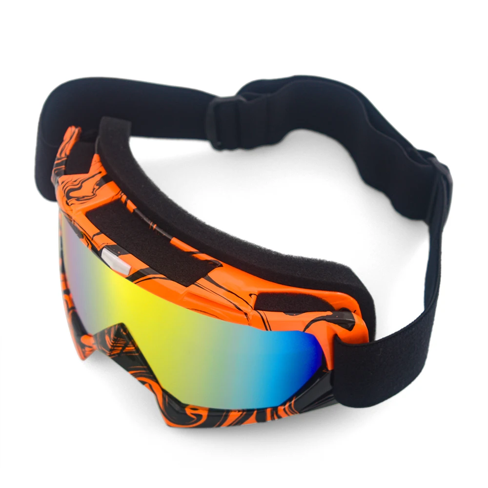 Occhiali da moto occhiali occhiali da Motocross occhiali da corsa OTG occhiali lenti colorate occhiali lenti argento