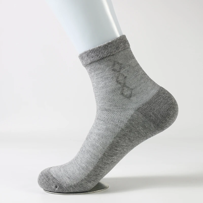 DONG AI – chaussettes courtes pour hommes, 1 paire, chaussettes confortables et Cool, coton peigné, Business, respirantes