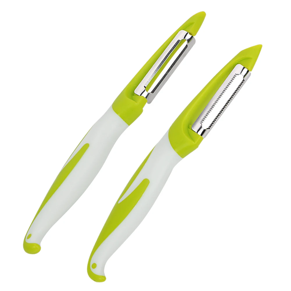Pelapatate in acciaio inossidabile Zester Affettatrice per verdure Pelapatate Coltello Gadget Carota Patate Frutta Tritari Grattugia Rasoio Taglierina affilata