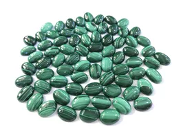 10pcs/lot top quality Natural Malachite Stone Oval CAB CABOCHON no hole beads 10x14mm wholesale loose precious stone gemstone