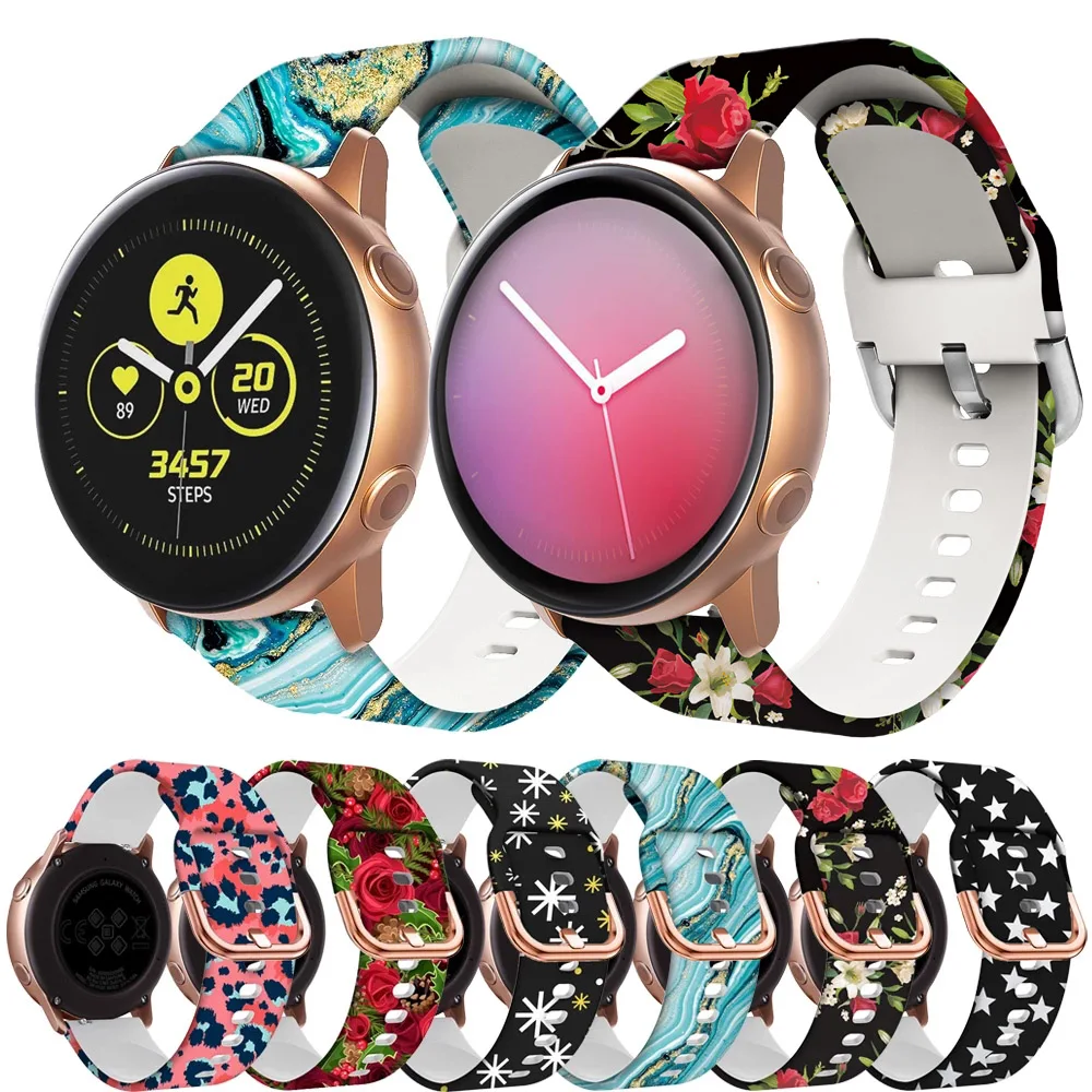 Substituição smartwatch pulseira de pulso para samsung galaxy active2 watch4 44 40mm silicone relógio 4 clássico 46 42mm pulseira
