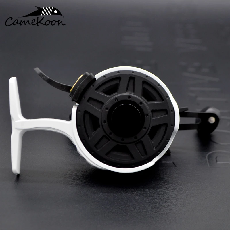 CAMEKOON Ice Reel 3+1 Bearing 2.5:1 Smooth Winter Fishing Wheel Left/Right Hand Instant Anti-Reverse Hardwater Coil for Beginner