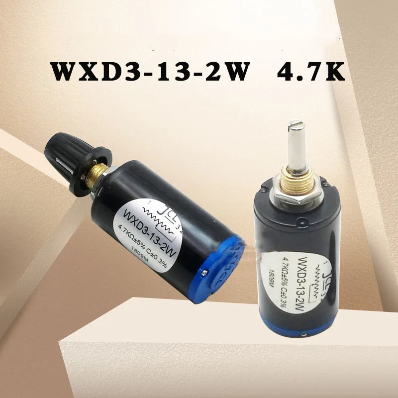 1PC New WXD3-13-2W Precision Multi-Turn Potentiometer 1K /2.2K /3.3K /4.7K /10K /22K /47K /100K With Black Knob