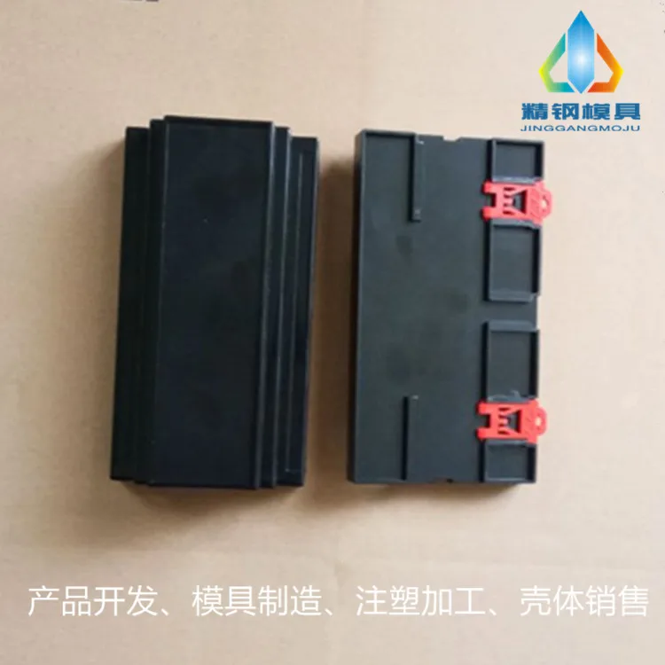 Fabriek Directe Verkoop Rail Plastic Instrument Behuizing Junction Box Black Fire Control Box 88x158x59MM