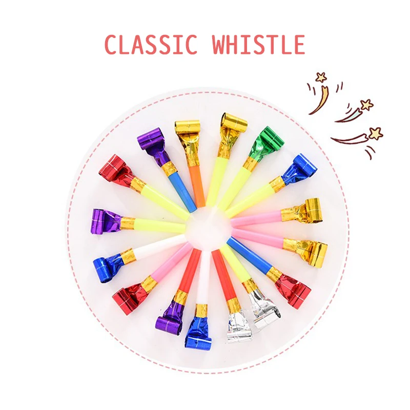 5pc classic creative blowing whistle whistle children birthday party funny whistle school gift