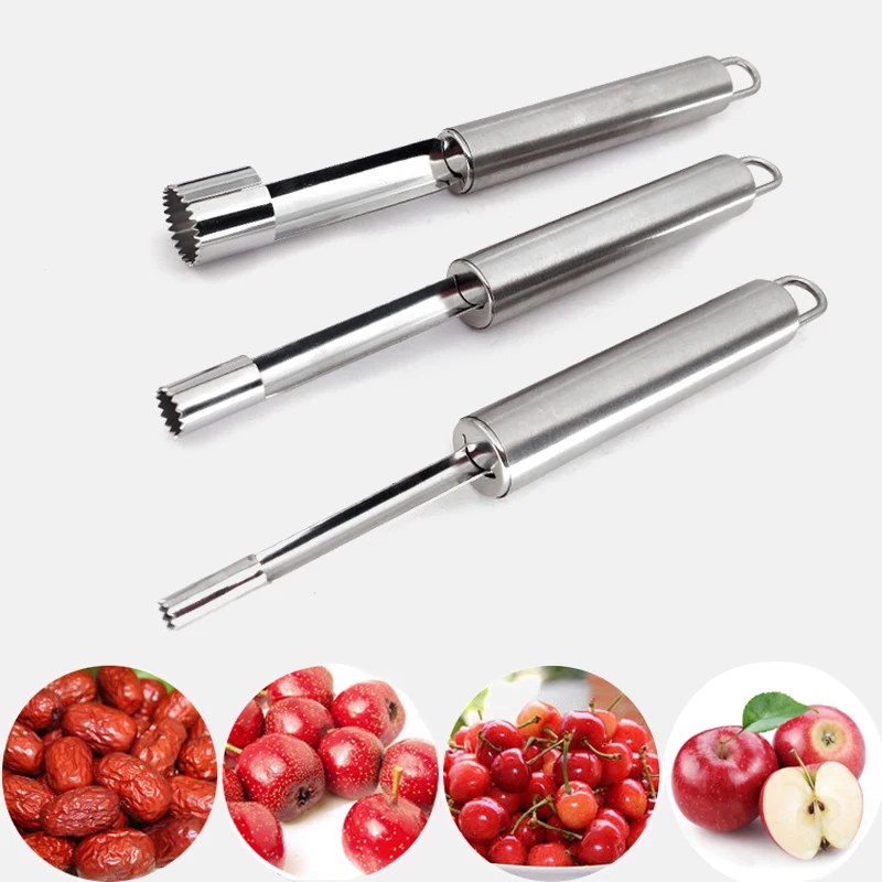 1 Pc Fruit Core Separator Stainless Steel Apple Pear Peach Core Splitter Fruit Coring Device Go Nuclear Corers Kitchen Utensils