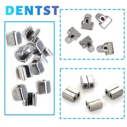 10 Pcs Dental materials Orthodontic Crimpable Hooks Double Cross Tubes Split stops crimpable stops odontologia ortodoncia