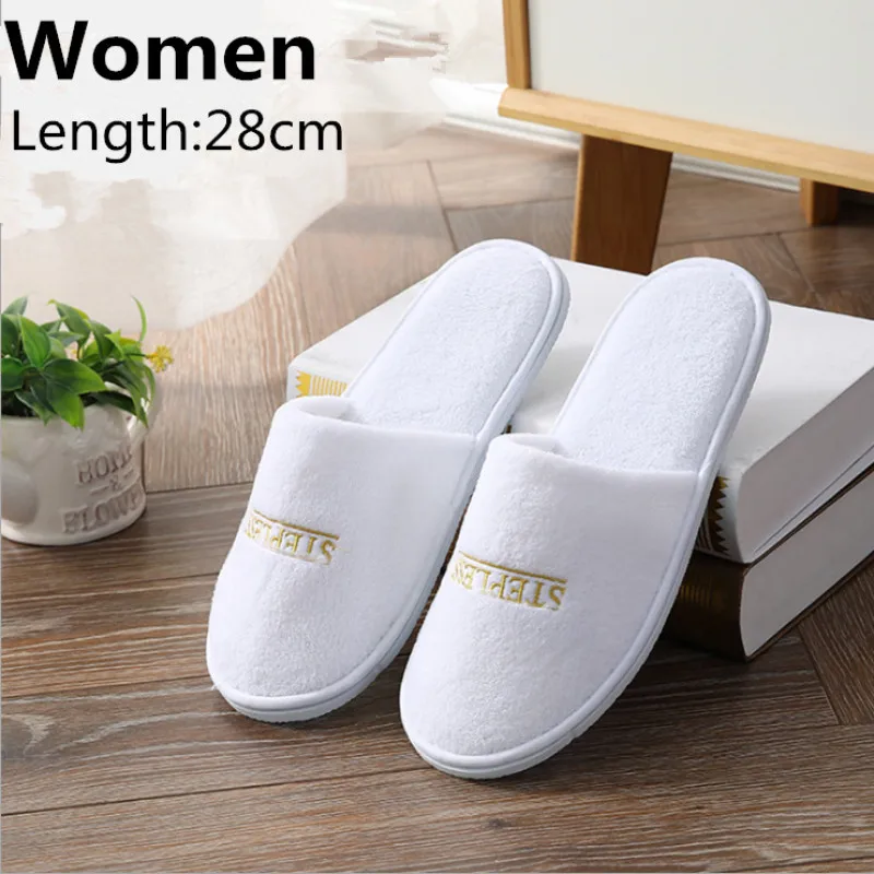 5 Pairs/Lot Winter Slippers Men Women Kids Disposable Hotel Slippers Home Slides Travel Sandals Hospitality Guest Footwear Shoes