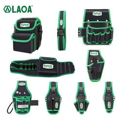 LAOA-Bolsa de almacenamiento multifunción, paquete de cintura de tela Oxford, herramienta de reparación de Hardware, llave de bolsillo, alicates de electricista de correa doméstica