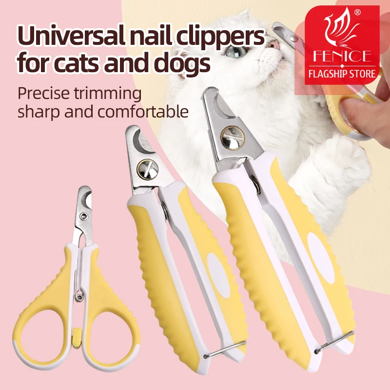 

Fenice Pet Nail Clipper Scissors Pet Dog Cat Nail Toe Claw Clippers Scissors Trimmer Grooming Tools for Animals Pet Supplies