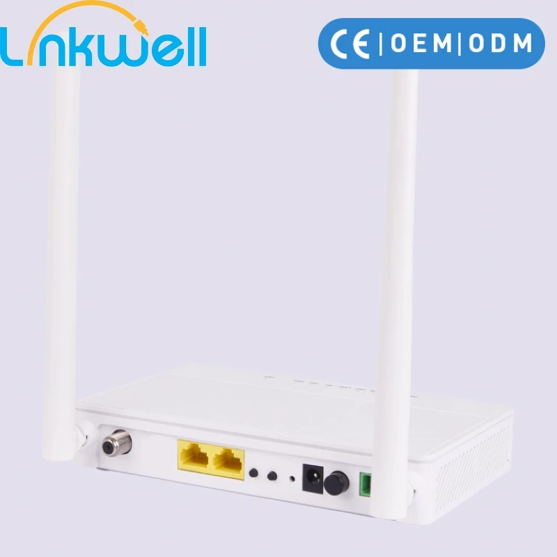 Optical Network Unit ONU ONT OLT EPON GPON 1GE+1FE+2.4G WIFI +CATV SC APC SC UPC Interface English Version BT-213XR