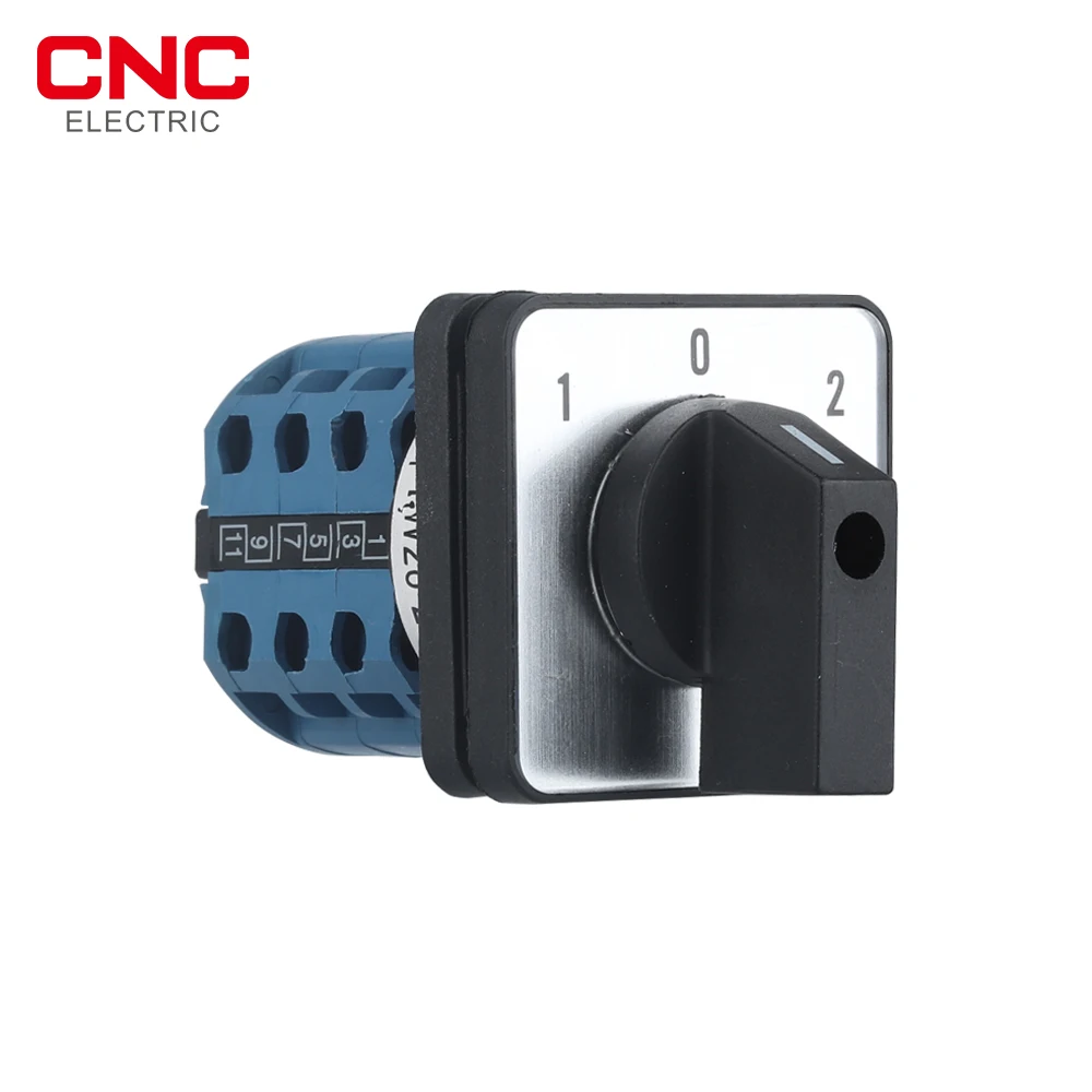 CNC 1PCS Selector rotary switch 5-20A 220V universal Changeover Switch 3 position 3 knots electric motor reversing switch