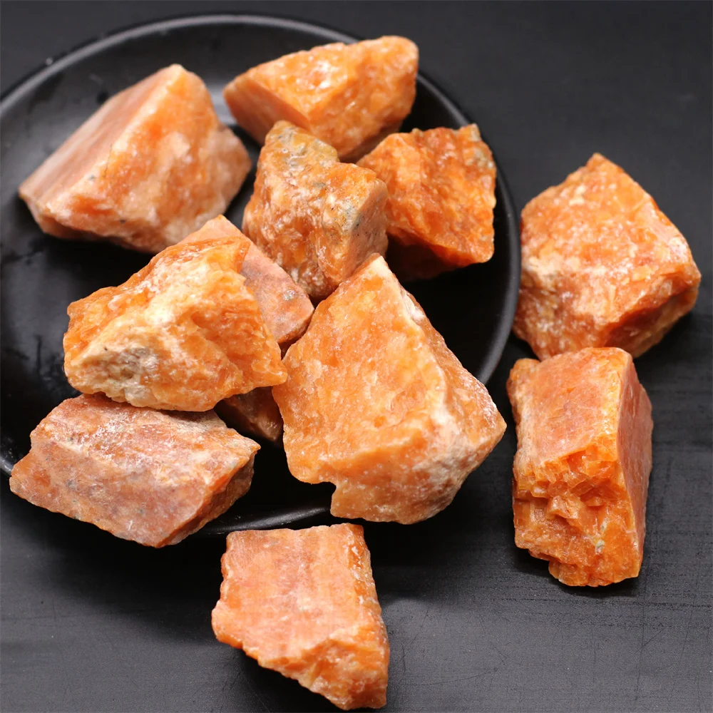 Natürlicher roher Sonnenstein-Kristallquarz, unregelmäßiges rohes Mineralienexemplar, Reiki-Heilkristalle, Aromastein, Sammlerstück, Dekoration – Detail 2