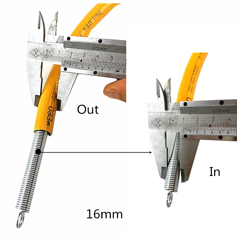 Long 500mm 2pcs/lot DN 16mm and 20mm spring tube bender wire bending tools pipe bender pvc pipe bender extension spring