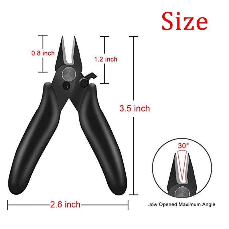 Pince diagonale Mini Fil Affleurante Coupe 3.5 Pouces Micro Pince Coupante  diagonale Fils Isolants En Caoutchouc Poigne Modle Pinces - AliExpress  1420