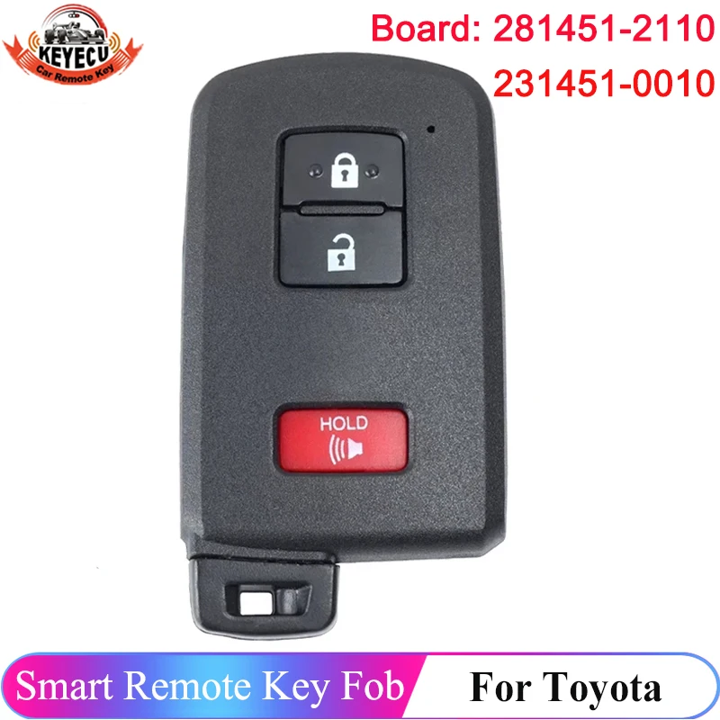 KEYECU For Toyota Prius Tacoma 4Runner Tundra Land Cruise Highlander Smart 281451-2110 HYQ14FBA 231451-0010 HYQ14FBB Key Remote