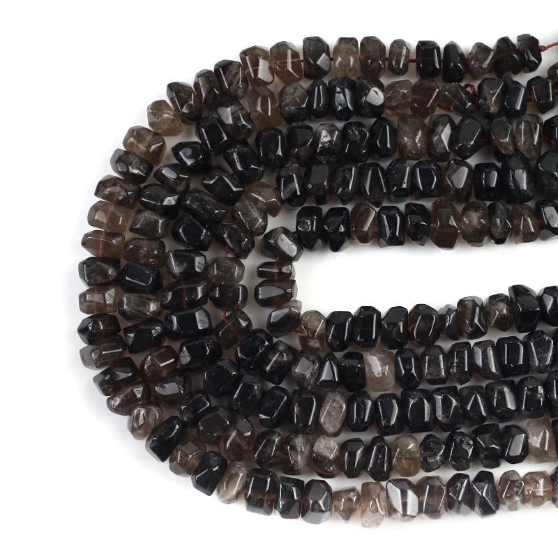 

Irregular Brown Quartz Stone Beads 10*15mm Natural Special Cut Genuine Loose Spacer Beads For Jewelry DIY Making Bracelets