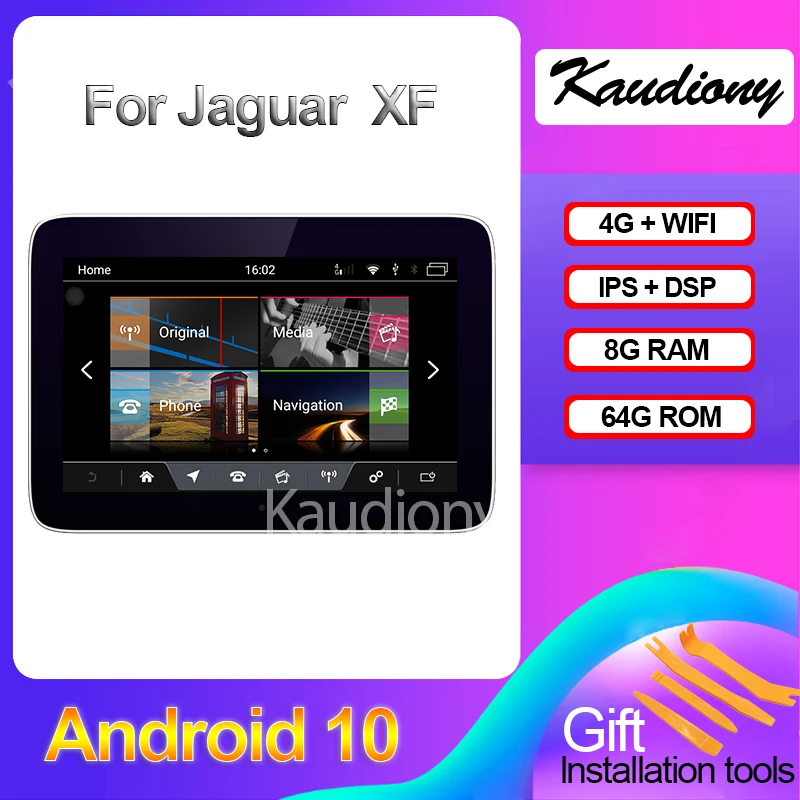 

Kaudiony 8.4" Android 10.0 For Jaguar XF XFL Car DVD Multimedia Player Auto Radio Automotivo GPS Navigation Stereo 4G DSP Video