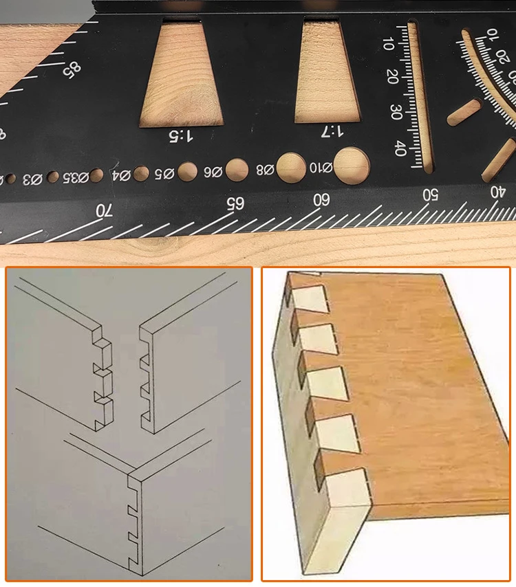 سبائك الألومنيوم متعددة الوظائف نجار مربع 45 درجة 90 فوق خط زاوية حاكم توقف نوع قاعدة ثابتة خط درج توقف p